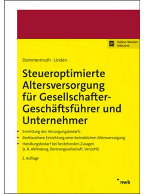 Immagine prodotto di Steueroptimierte Altersversorgung für Gesellschafter-Geschäftsführer und Unternehmer