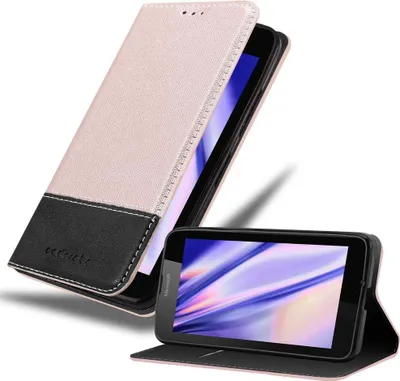 Produktbild von Cadorabo Hülle für Nokia Lumia 640 Schutzhülle in Rosa SHandyhülle Book Case Etui Kunstleder