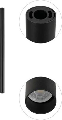 Immagine prodotto di Faretto spot FOURTY nero 1xGU10x10W in alluminio, dimensioni: 75x5x5 cm, IP20, Nowodvorski Lighting