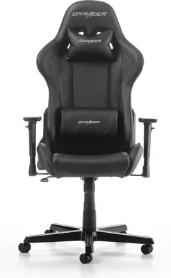 Zdjęcie produktu dla DXRacer FORMULA F08-N, Obite siedzisko, Obite oparcie, Czarny, Czarny, Sztuczna skóra, Sztuczna skóra