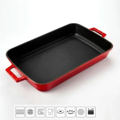 Immagine prodotto di LAVA METAL Piastra in ghisa 22x30cm - rosso