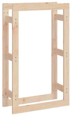Produktbild von Kaminholzregal Brennholzregal Feuerholzregal Kaminholzablage für Feuerholz mit Holzlagerung für Innen und Außen Höhe 100 cm Tiefe 25 cm Braun 41 x 25 x 100 cm