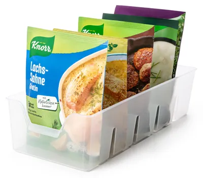 Produktbild von Gewürzorganizer für den Küchenschrank, stapelbar, aus Kunststoff, transparent