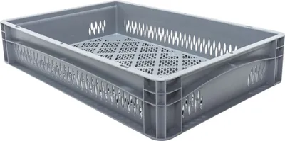 Produktbild von Surplus Systems Eurobox B 60 x 40 x 12 cm, 21,4 L, durchbrochen, grau