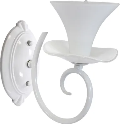 Zdjęcie produktu dla Kinkiet Lampa Ścienna GLORIA 1xE14 Biała 26cm - GOLDLUX (Polux)