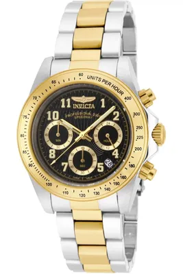 Obrázek produktu pro Invicta Speedway 17027 Pánské hodinky - Quartz Movement - Nerezová ocel s černým ciferníkem - 39 mm