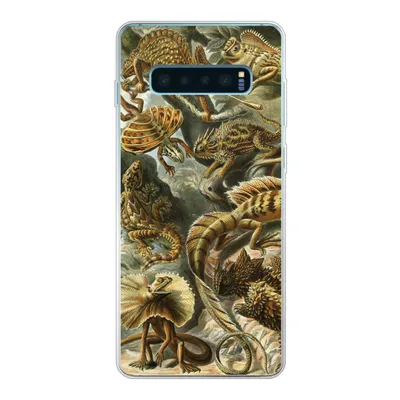 Produktbild von MuchoWow® Handyhülle Schutzhülle Hülle für Samsung Galaxy S10 Plus Lacertilia - Alte Meister - Kunst Silikon Softcase Handy Hülle - Schutzhülle