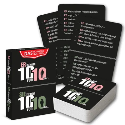 Produktbild von Er / Sie ist eine 10/10 aber ... das TikTok Kultspiel als Kartenspiel