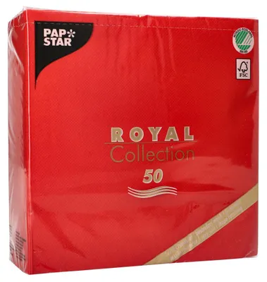Zdjęcie produktu dla Papstar Servietten Uni rot 40 x 40cm 50 Stück