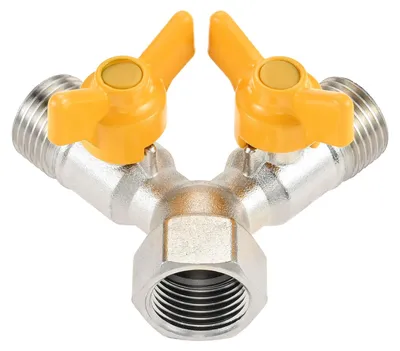 Image de Distributeur en Y de 1/2 de pouce - pour douche et tuyau d'arrosage