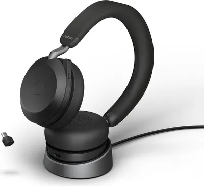 Produktbild von Jabra Evolve2 75 Link380c UC Stereo Stand Black
