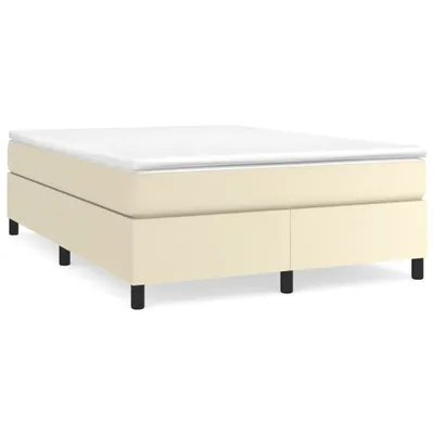 Immagine prodotto di vidaXL Letto a molle con materasso crema 180x200 cm in Pelle finta