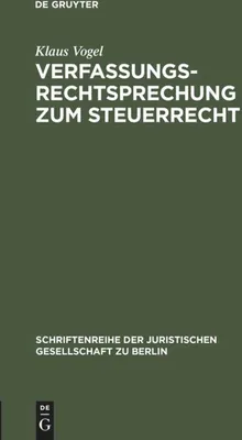 Produktbild von Verfassungsrechtsprechung zum Steuerrecht