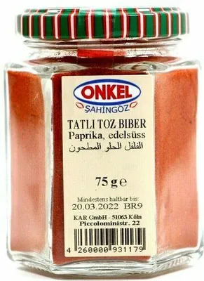 Produktbild von Onkel Sahingöz Paprika, edelsüss 75g
