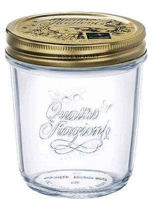 Produktbild von Quattro Stagioni Einmachglas 32cl mit Deckel - 12 Stück