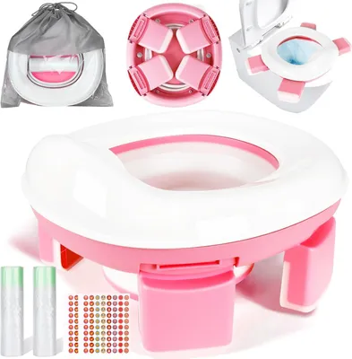 Produktbild von Toilettensitz für Kinder, faltbar, 3-in-1 tragbar, für unterwegs und zu Hause