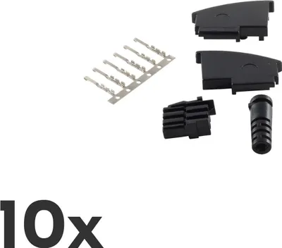 Zdjęcie produktu dla shiverpeaks BS72000-SET10 Złącze przewodów TAE F czarne (BS72000-SET10)