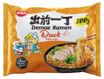 Obrázek produktu pro Nissin Demae Ramen kachní polévka s příchutí asijských instantních nudlí 100g