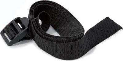 Produktbild von FAP Zurrgurt mit Gurtschnalle, schwarz, 1,20 m Länge, 24 mm Breite, 1,5 mm Dicke, 5,8 mm Loch, für Gasflaschen (Wohnmobil, Wohnwagen, Caravan), Kunststoffgewebe, UV- & kältebeständig, strapazierfähig