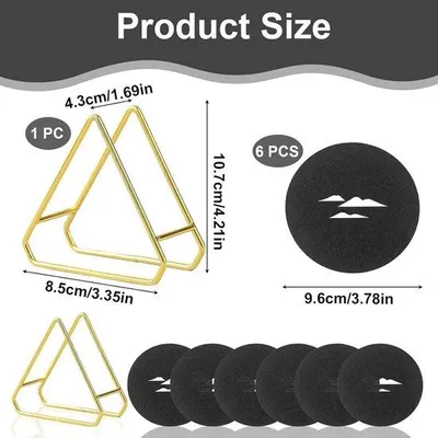 Productafbeelding van Set van 6 ronde vilten onderzetters 9,6 cm donkergrijs