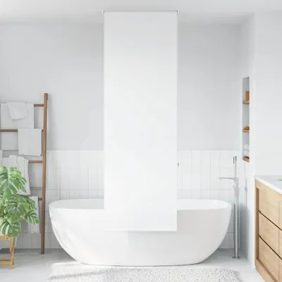 Immagine prodotto di vidaXL Tenda a rullo per doccia 60x240 cm Larghezza del tessuto 56 cm