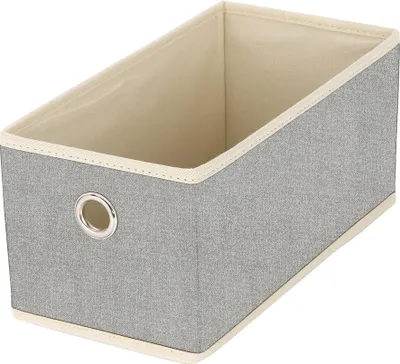 Image de MSV Boîte pliante Boîte de rangement Panier d'étagère Boîte pliante Panier à insérer Boîte de jeu Gris