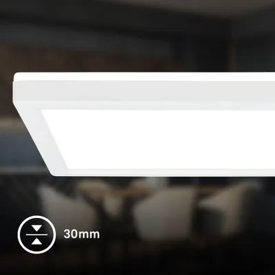 Immagine prodotto di Plafoniera a LED Briloner, 22 Watt, 58 cm, con retroilluminazione bianca, temperatura di colore 4000K