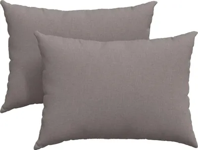 Produktbild von vidaXL Sofakissen 2 pcs Taupe 70 x 50 cm Stoff