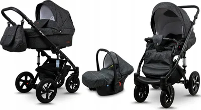 Immagine prodotto di BabyLux® Sky Lark | Kit 3in1 | Black Flex | Kit combinato | Bugg
