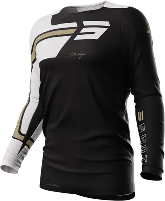 Obrázok produktu pre Dres Shot Contact Heritage Motocross, čierny/biely/pieskový, M
