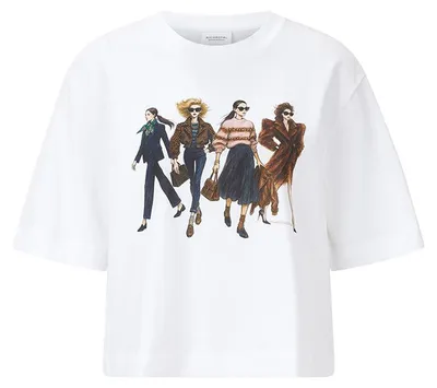 Produktbild von Rich & Royal (4) Gentle Fit T-Shirt with Women Print 100 100 L