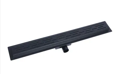 Produktbild von Edelstahl-Duschrinne 80 cm (schwarz)