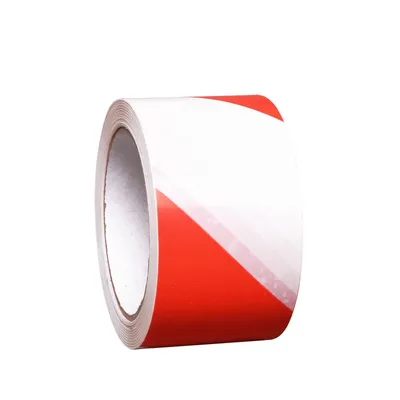 Produktbild von Moravia Bodenmarkierungsband PROline-tape rot/weiss selbstklebend 75 mm x 33 m