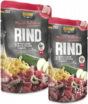 Produktbild von BELCANDO Rind mit Spätzle & Zucchini – Premium Nassfutter Hund 12 x 125g