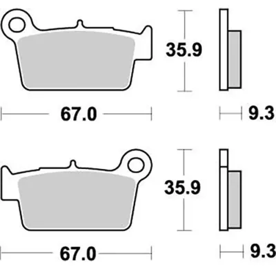 Obrázek produktu pro Brzdové destičky Moto-Master Nitro 094521