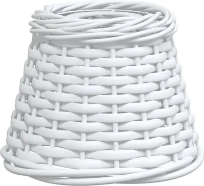 Produktbild von vidaXL Lampenschirm Weiß Ø15x12 cm Korbweide