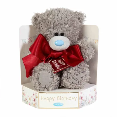 Zdjęcie produktu dla Miś Happy Birthday z kokardą 18cm
