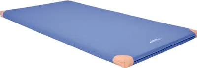 Produktbild von Grevinga® Leichtturnmatte (RG 80) | 200 x 100 x 6 cm | mit Lederecken | BLAU
