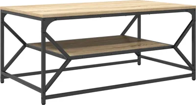Produktbild von Möbel Couchtisch mit Ablage Sonoma Eiche 90x50x40 cm Holzwerkstoff - Couchtische 868232