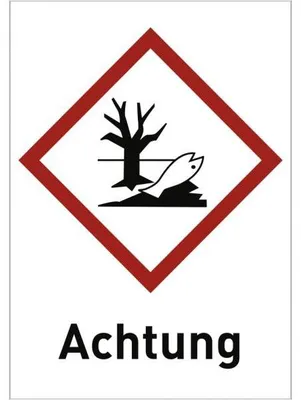 Produktbild von Dreifke® Aufkleber Umweltgefährlich (GHS 09) Achtung, Folie, 52x74 mm, 10 Stü...