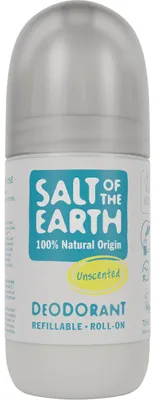 Productafbeelding van Salt Of The Earth Natural Deodorant Roll On, Unscented, Parfumvrij (75 ml)