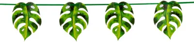 Produktbild von Girlande 3m Tropische Blätter Palme Hawaii Urwald Sommerparty