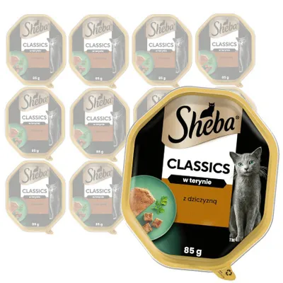 Produktbild von Sheba Classics 12 x 85 g Schale Alleinfuttermittel für Katzen mit Wild in Terrine