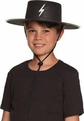 Immagine prodotto di Cappello da combattente mascherato per bambini in bianco e nero - Taglia unica