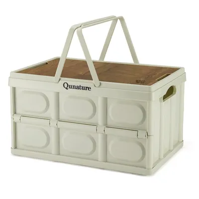 Produktbild von Qunature Camping-Aufbewahrungsbox Faltbar Campingschrank Campingbox Aufbewahrungsbox 30L mit Deckel, mit Traggriff