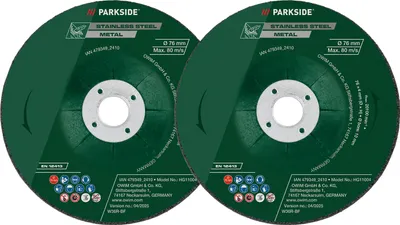 Produktbild von PARKSIDE® Metall-Trennscheiben / Metall-Schruppscheiben / Holz-Trennscheibe / Diamant-Trennscheibe (Turbo) / Diamant-Trennscheibe (Schruppscheibe 2 Stk.)