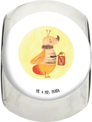 Produktbild von Mr. & Mrs. Panda Frischhaltedose Glühwürmchen L 870ml - Weiß - Geschenk, Tiermotive, Jahrestag, Liebesspruch, aufbewahrungsglas, Kaffeedose, Liebe, gewürzglas, Bonbonglas