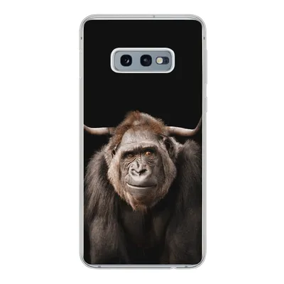 Produktbild von MuchoWow® Handyhülle Schutzhülle Hülle für Samsung Galaxy S10e Affe - Schottischer Highlander - Schwarz Silikon Softcase Handy Hülle - Handy