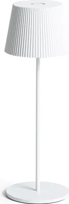 Produktbild von LED-Tischlampe 1.2W Tragbar Aussen Aluminium mit wiederaufladbarem USB-Akku Willox Weiß