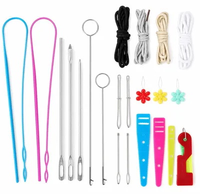 22-teiliges Durchziehnadeln-Set – Kordel-Einfädler-Werkzeug